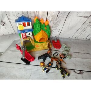 Rescue Heroes Micro Adventures Fire Down Under Playset -Fisher Price!
